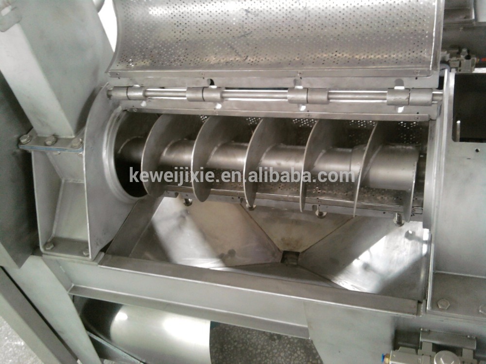 fruit pulp process screw finisher refining machine